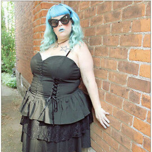 Hell Bunny Spin Doctor Dress Gothic 3x - Picture 3 of 7